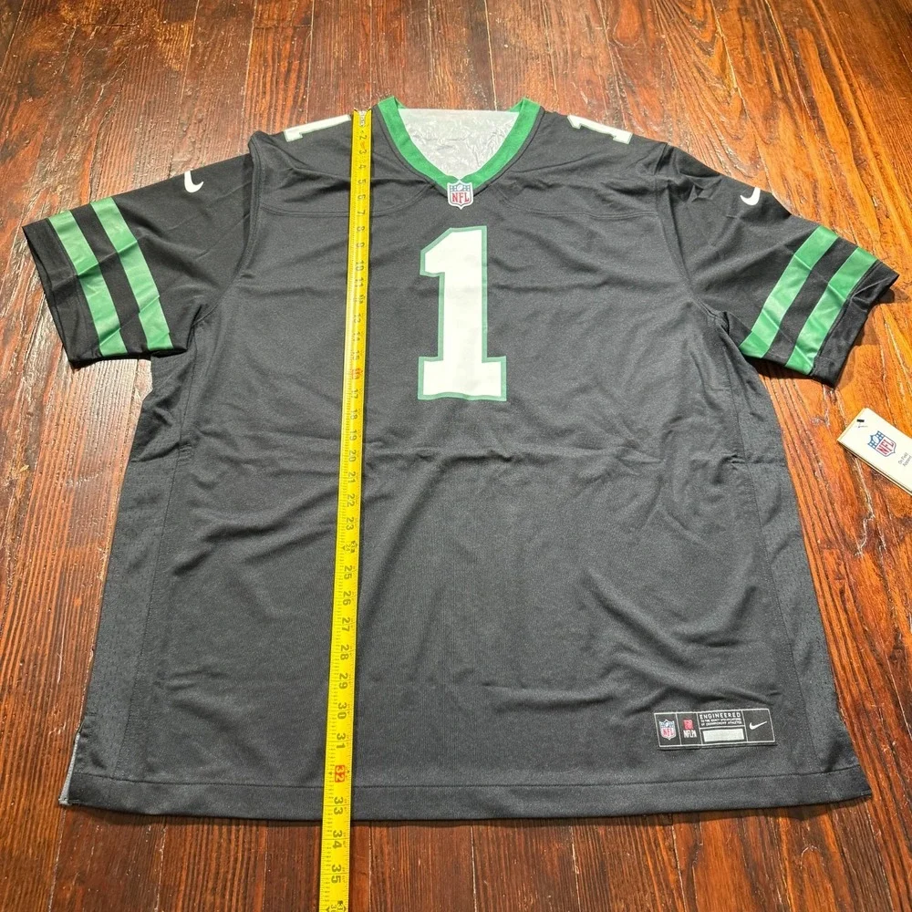 Ahmad Sauce Gardner #1 New York Jets Nike On‎ Field Legacy Jersey Black Size 2XL